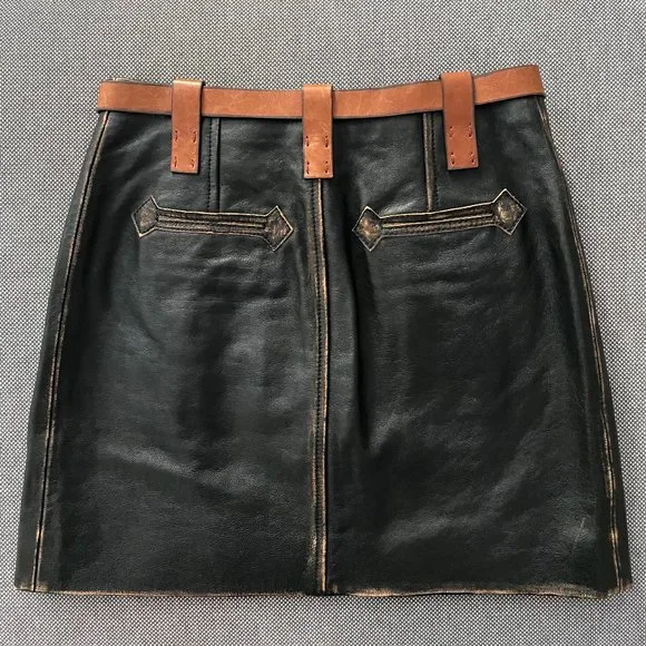 Acne Studios Leather Runway Skirt SS22 - Picture 3 of 10